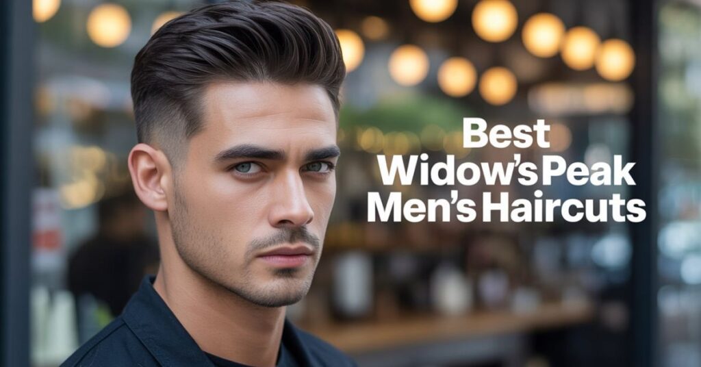 widow's peak men's haircut