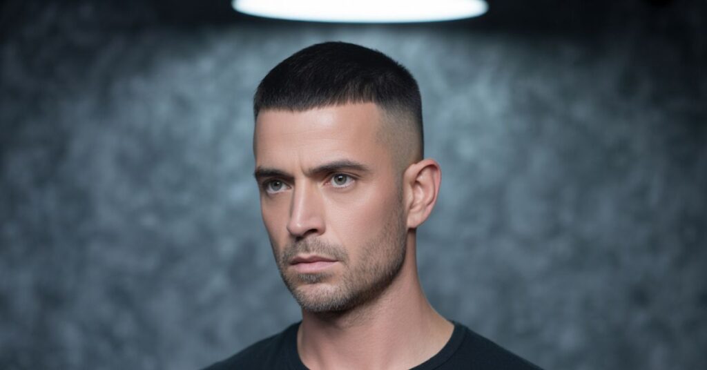 widow's peak men's haircut