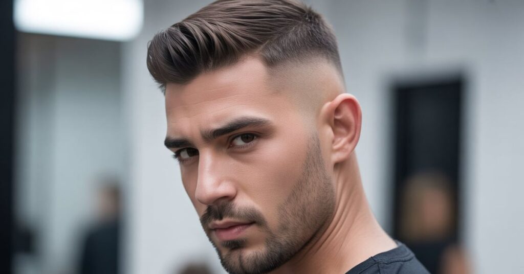 widow's peak men's haircut