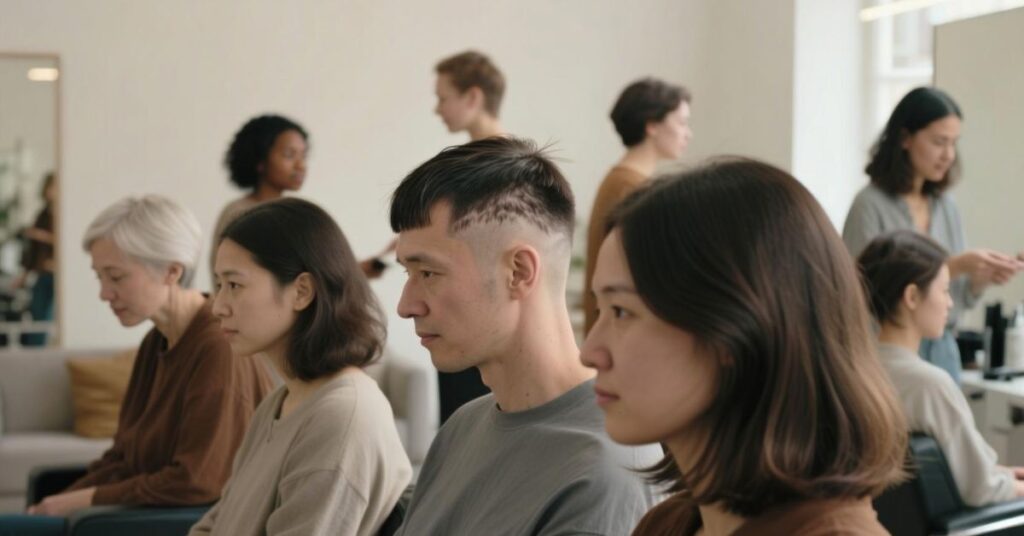 awkward stage of hair