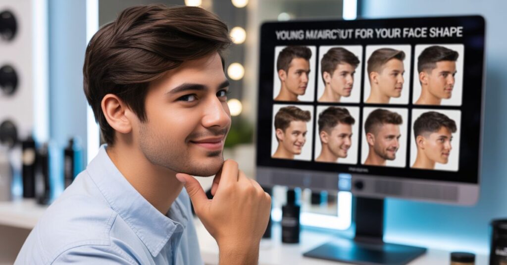 young men's haircut