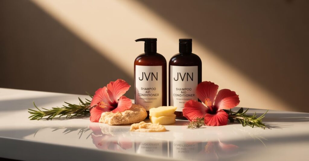 JVN shampoo and conditioner