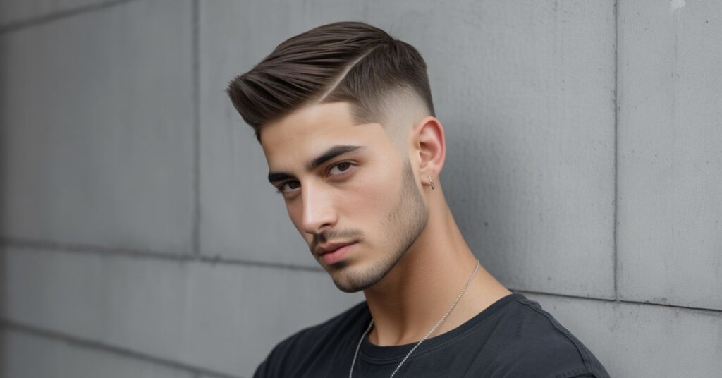 young men's haircut