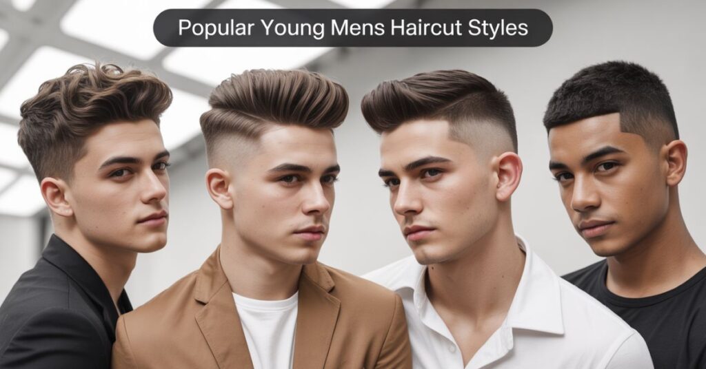young men's haircut