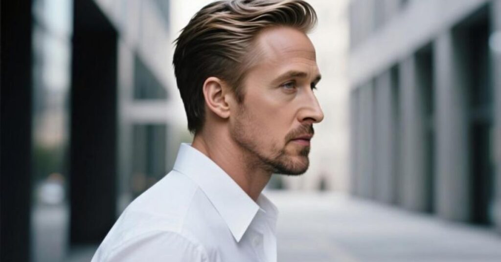 Ryan Gosling side part haircut