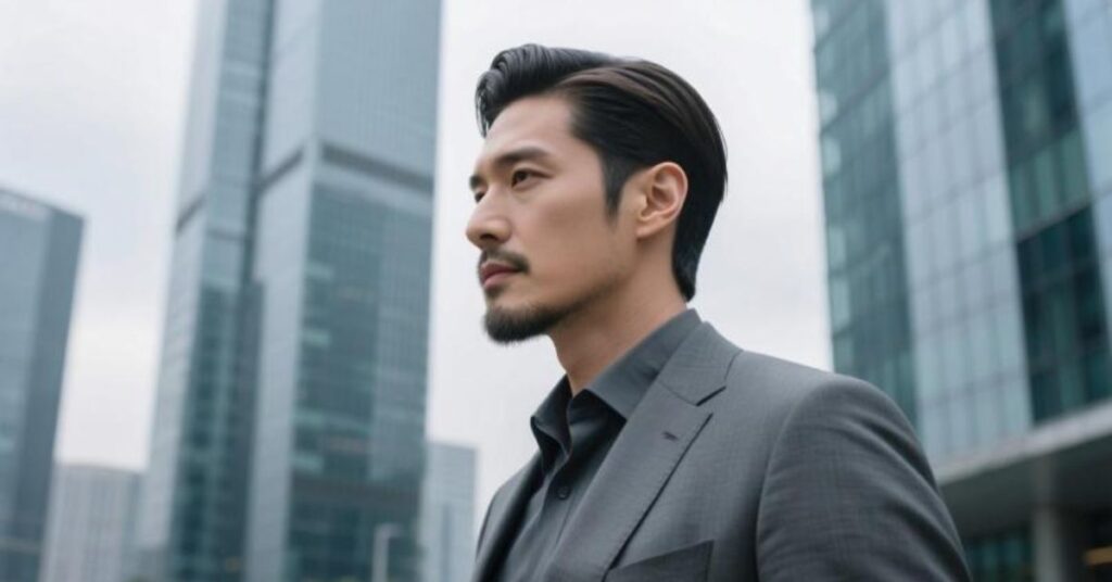 Ryan Gosling side part haircut