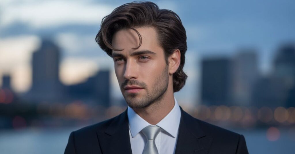 widow's peak men's haircut