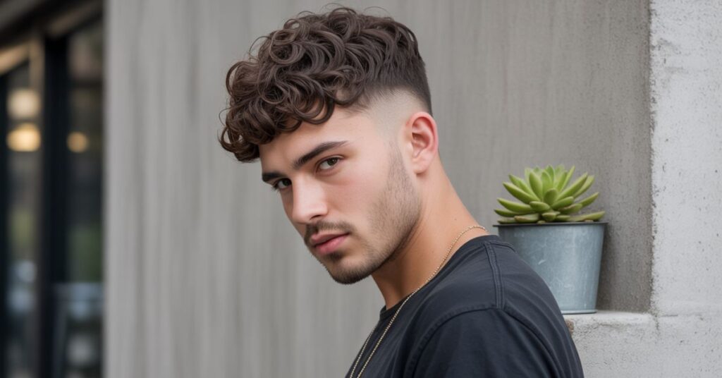 perm haircut men's
