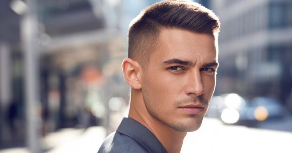 haircuts for men with big foreheads