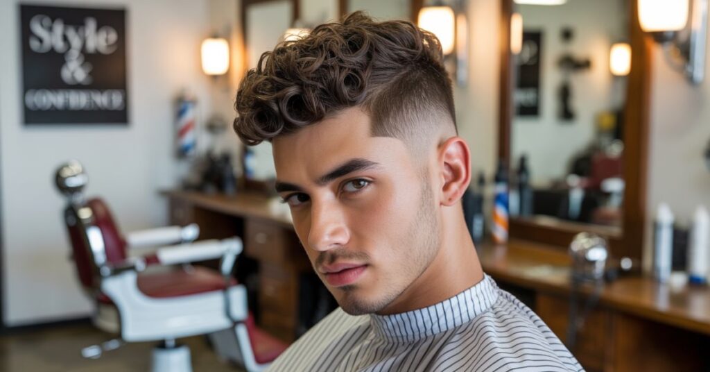 perm haircut men's