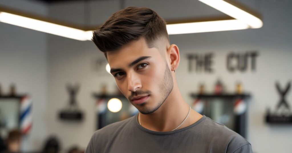 French crop haircut men