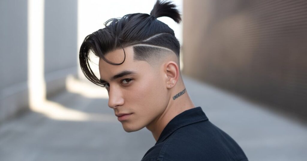 men's haircuts ponytails