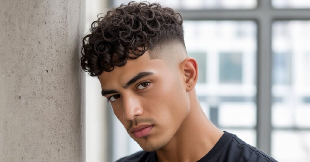 perm haircut men's