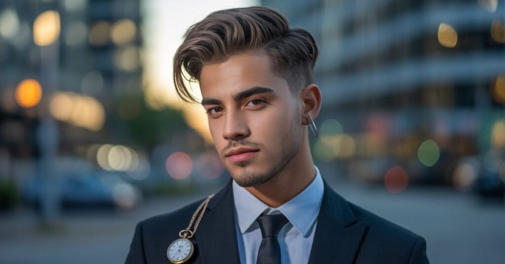 haircuts for men with big foreheads