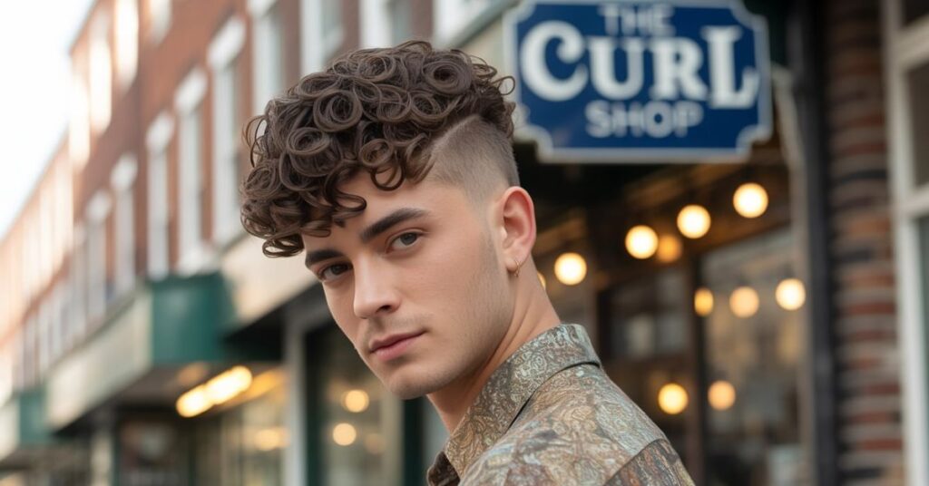 perm haircut men's