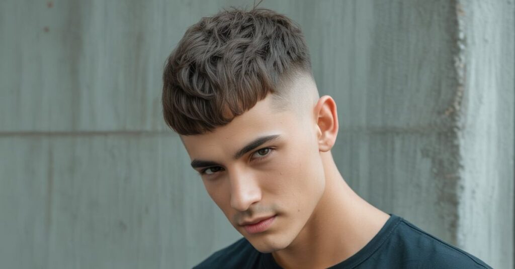 French crop haircut men