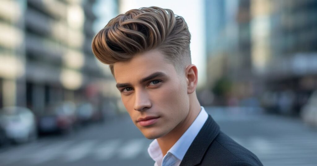 haircuts for men with big foreheads