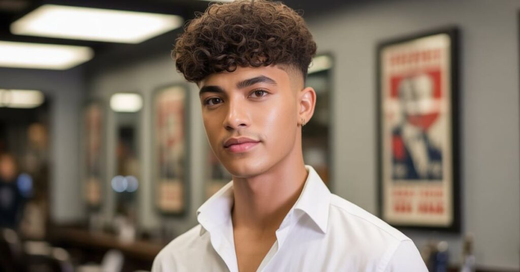 perm haircut men's