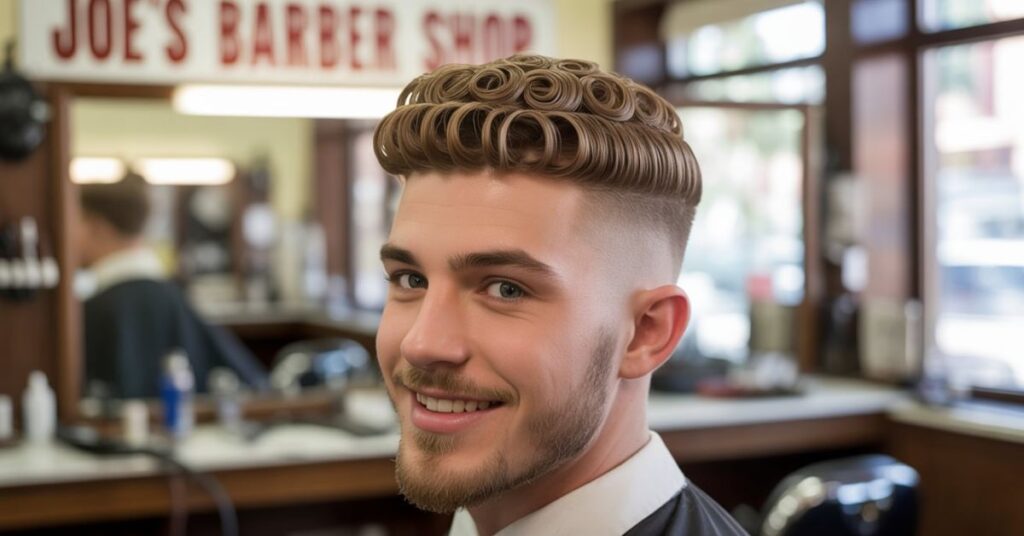 perm haircut men's