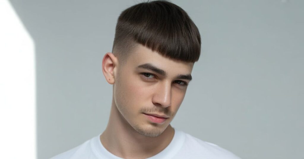 French crop haircut men