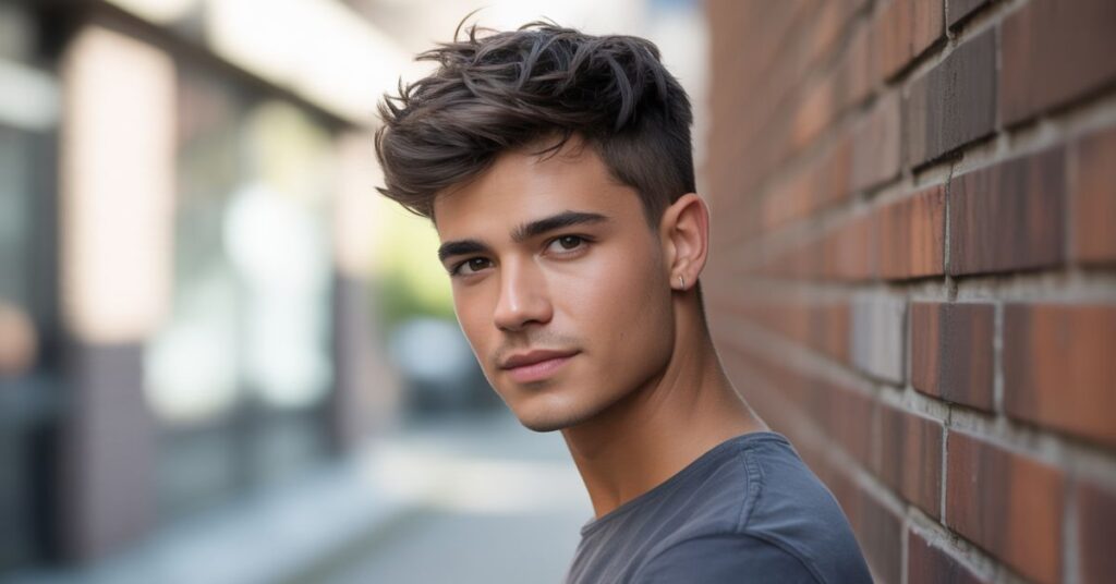 men's haircuts short messy