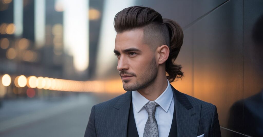 men's haircuts ponytails