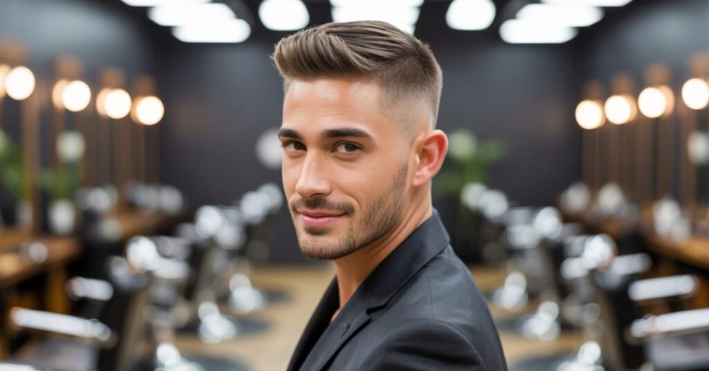 French crop haircut men