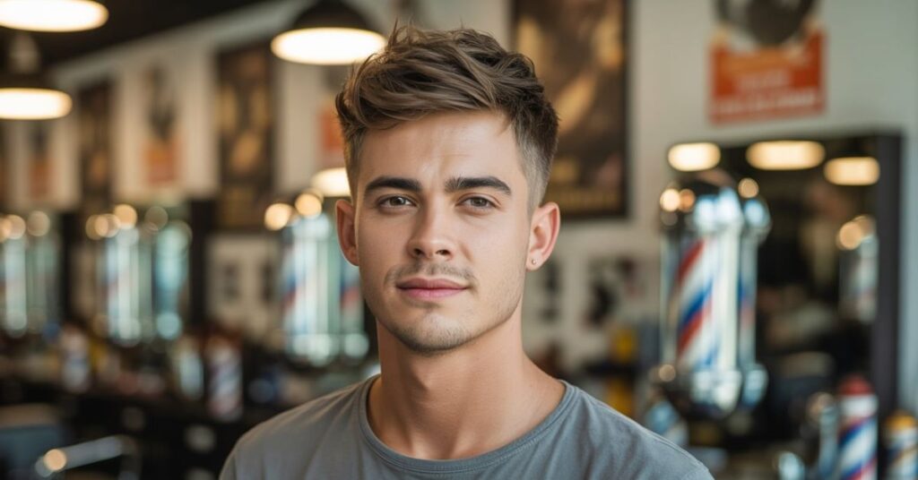 men's haircuts short messy