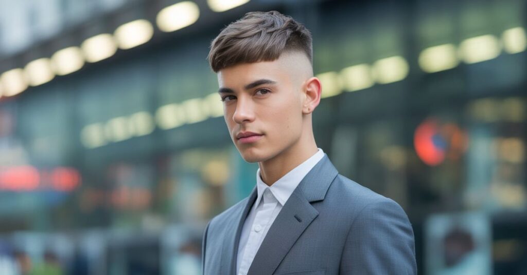 two block haircut men