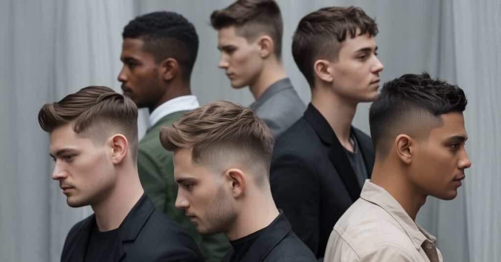 men's blended haircut