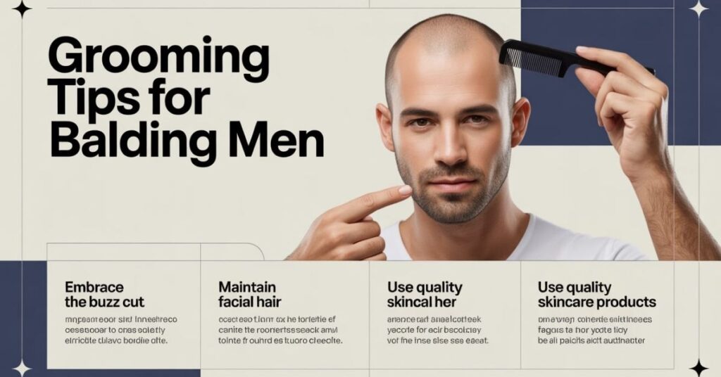 men's haircuts for balding on top