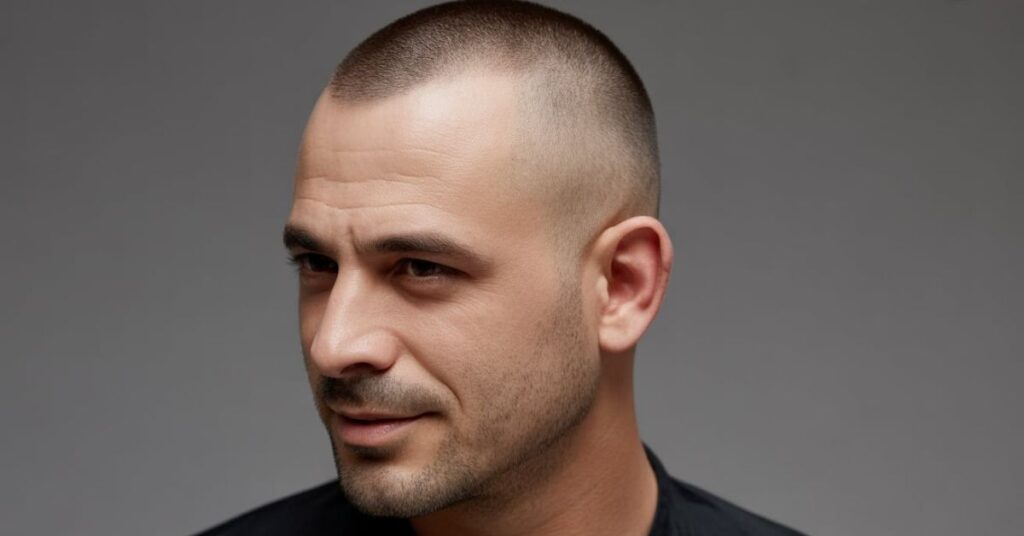 men's haircuts for balding on top