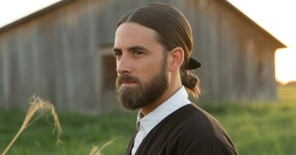 Amish men haircut