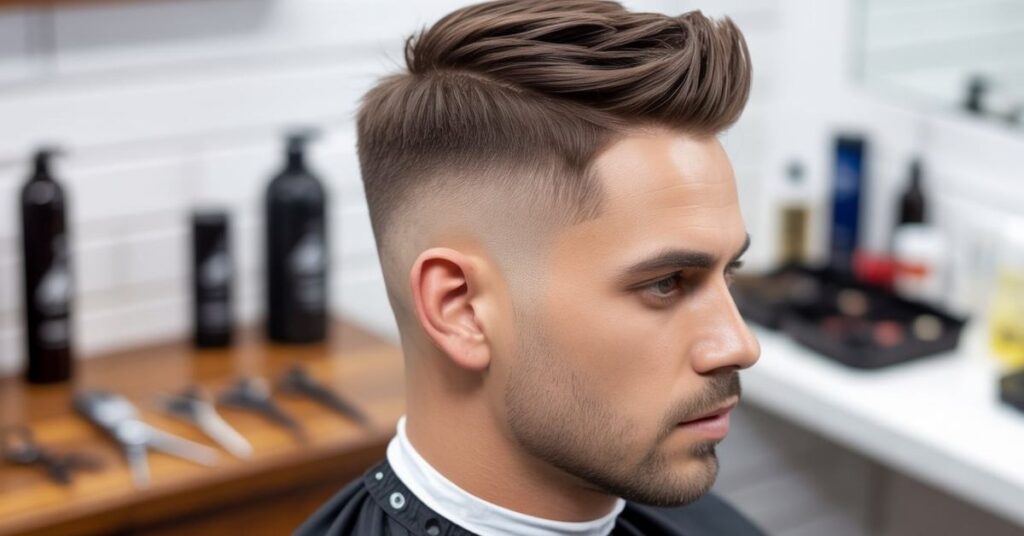 men's haircut high fade