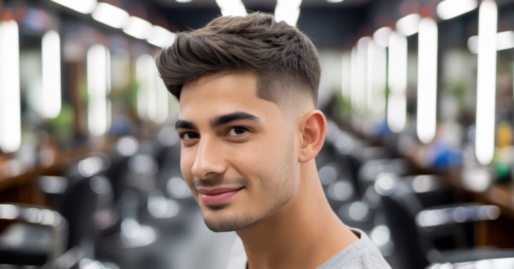 men's blended haircut