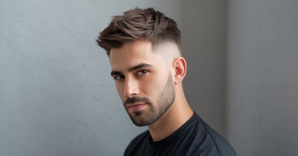 men's blended haircut