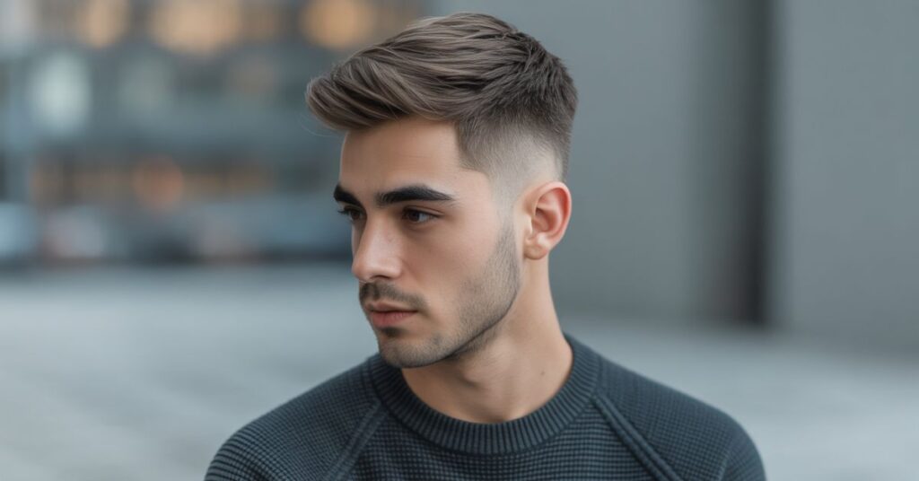 men's blended haircut