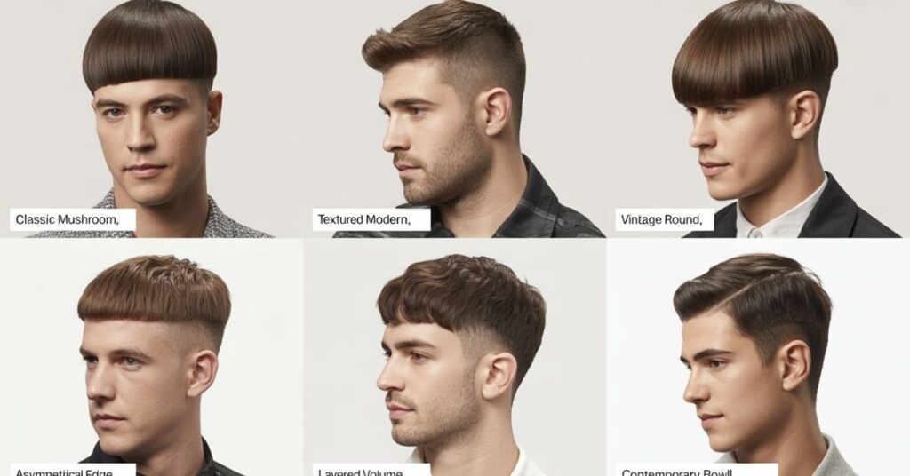 mushroom haircut men