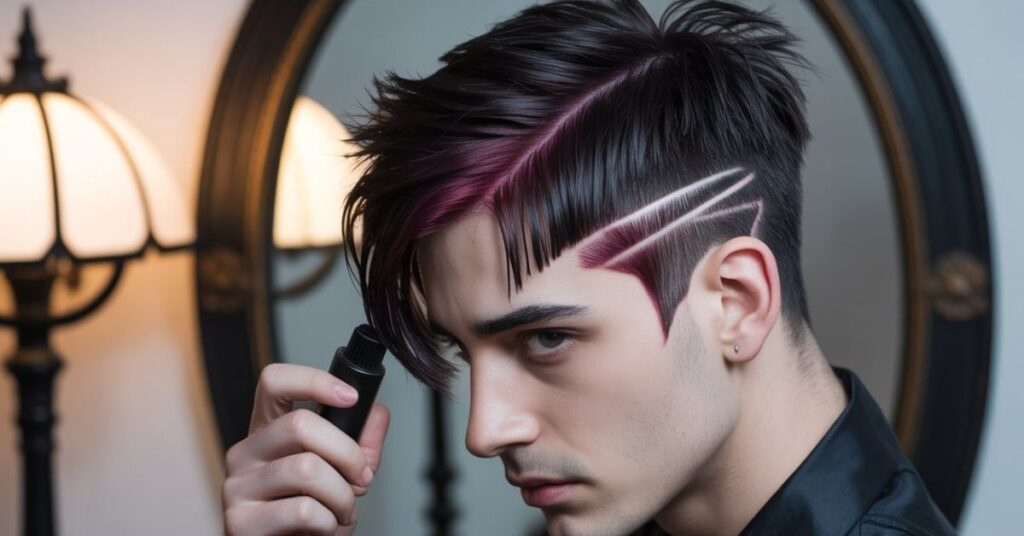 goth men haircut