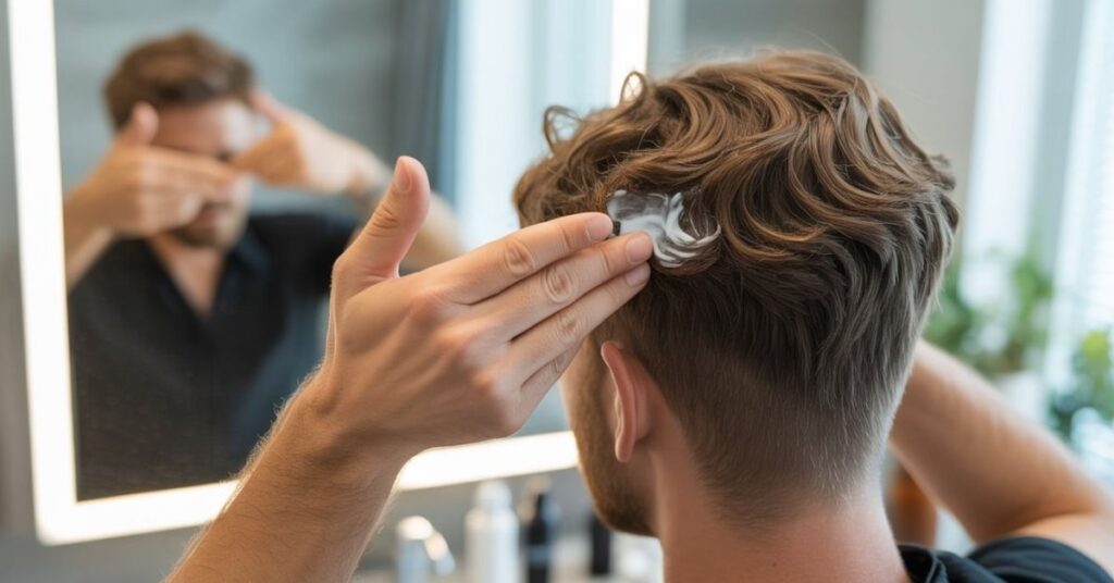 men's haircut short wavy