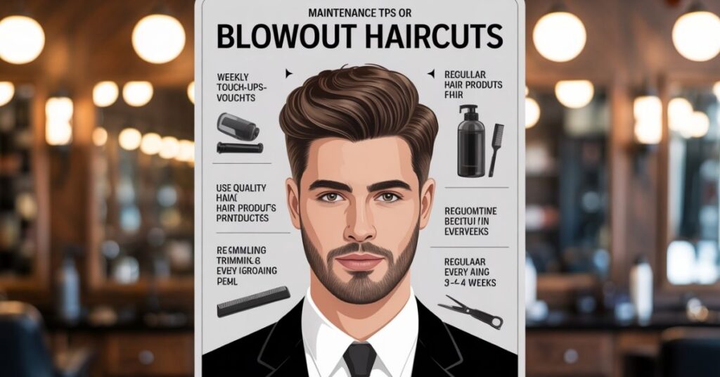 haircuts for men blowout