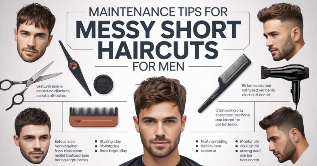 men's short haircuts messy