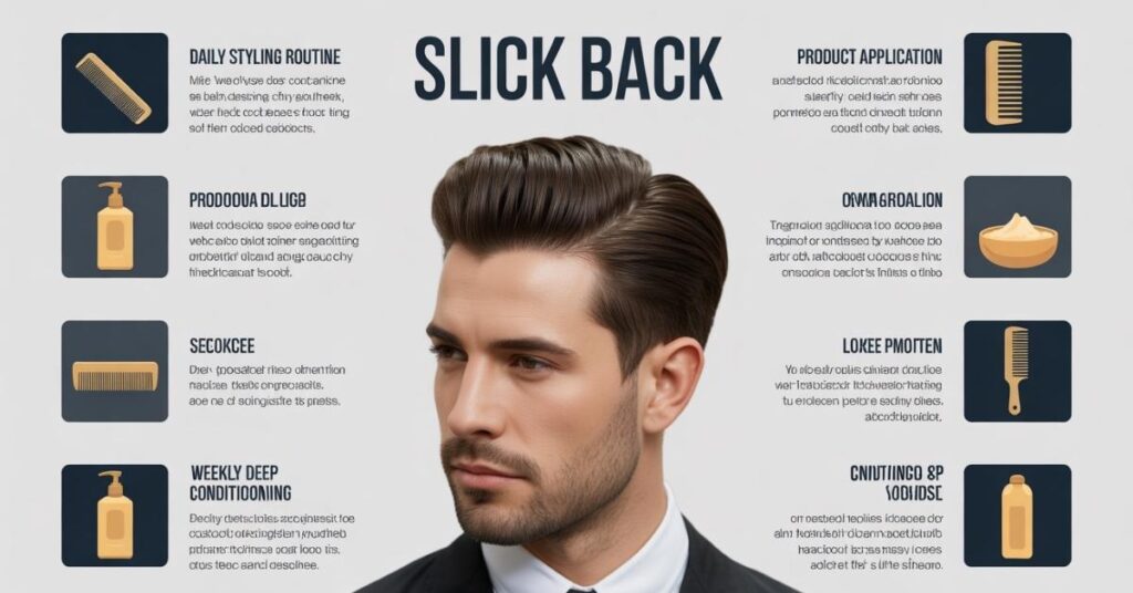slick back haircut men