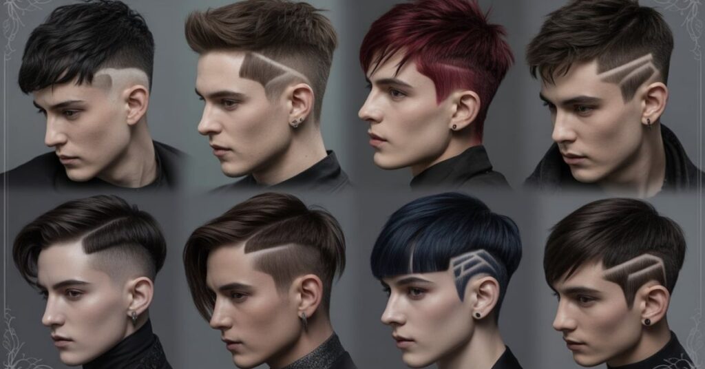 goth men haircut