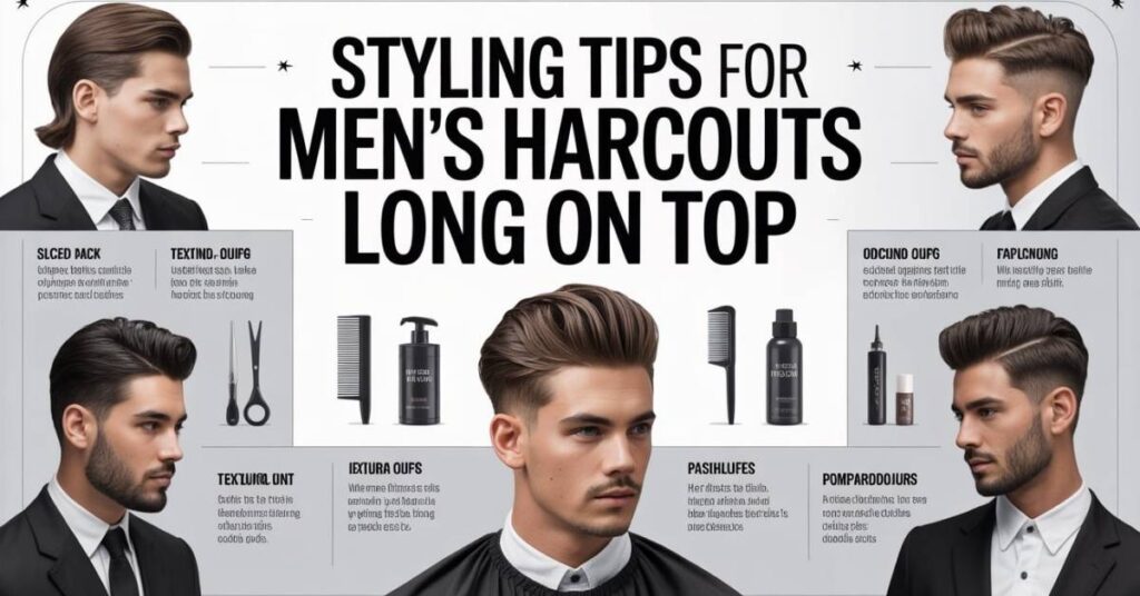 men's haircuts long on top