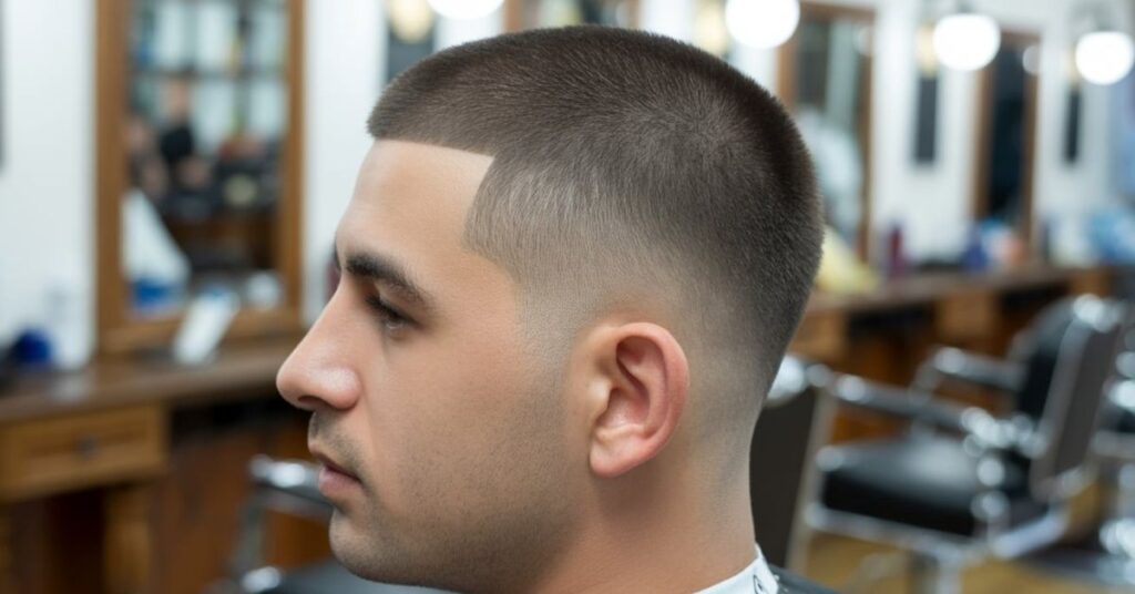 men crew cut haircut