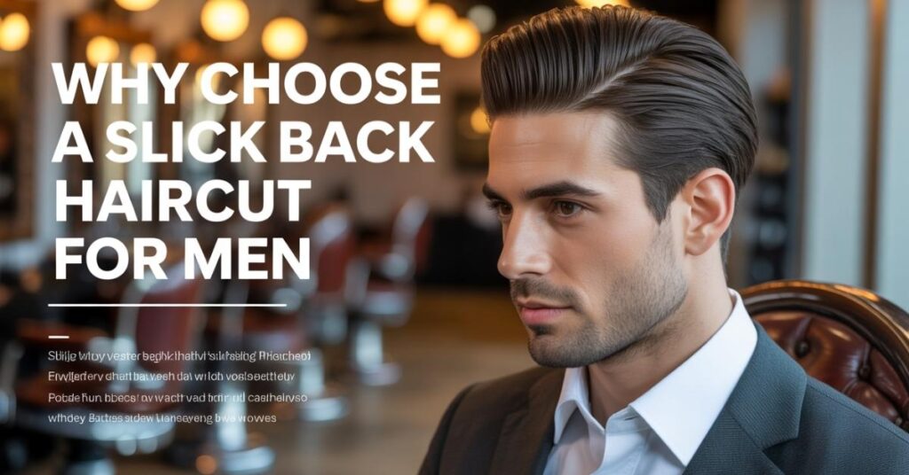 slick back haircut men