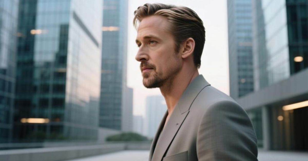 Ryan Gosling side part haircut