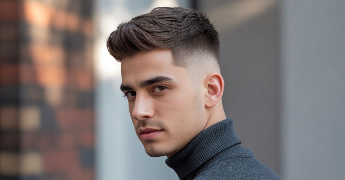 men's blended haircut
