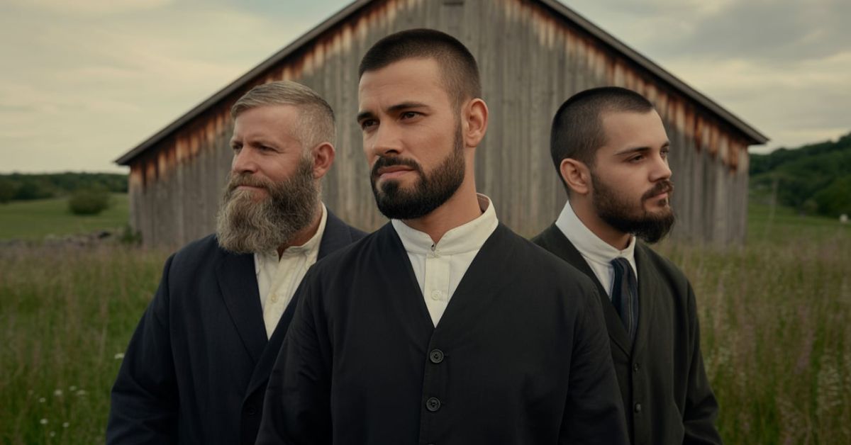 Amish men haircut